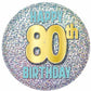 80th birthday pin