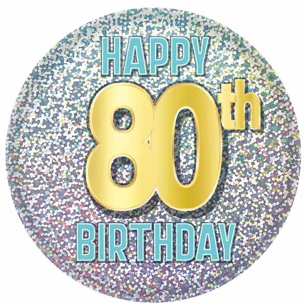 80th birthday pin