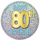 80th birthday pin