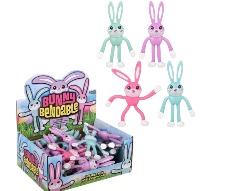 Bendable Easter Bunny, 5 Inches, Assortment, 1 Count