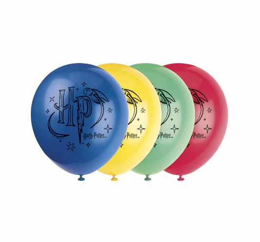 Harry Potter 12" Latex Print Balloon Assorted Colors 8pk