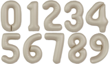 32" Number Slimmer Design Matte Creamy Latte Brand Flexmetal