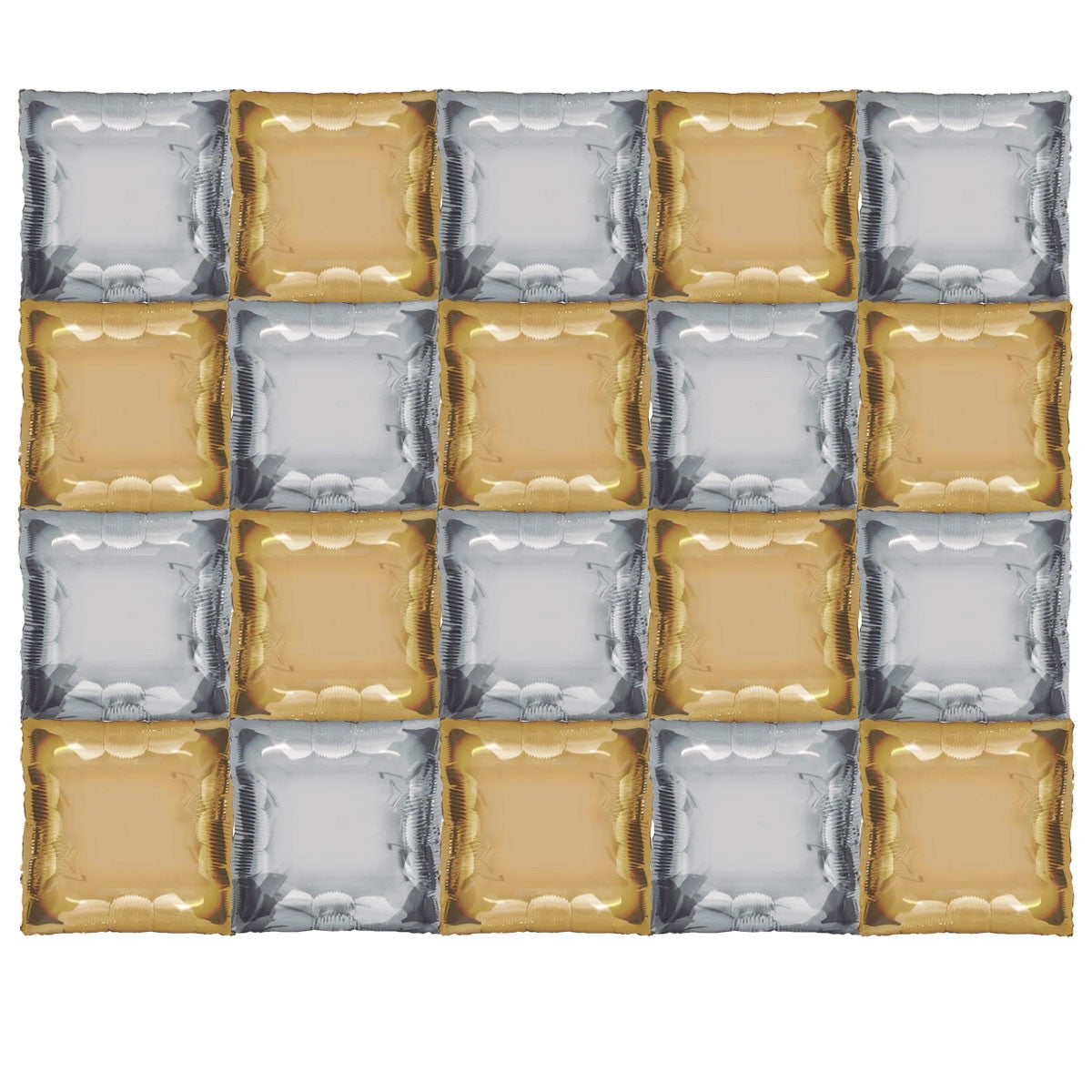 TUFTEX 24" SQUARED FOIL Silver & Gold