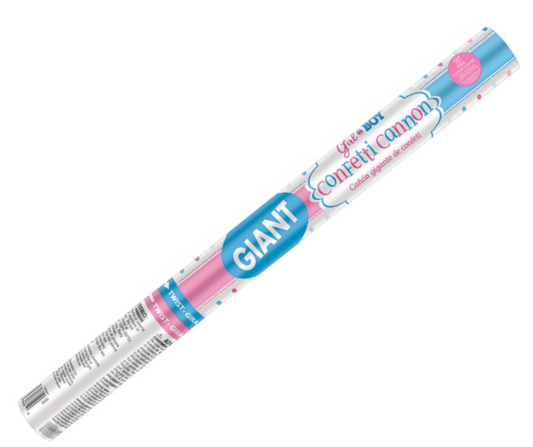 Giant Gender Reveal Confetti Cannon Blue Boy