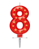 Star Candle Number Eight Numeral #8