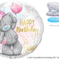 Happy Birthday Teddy Bear Mylar Balloon