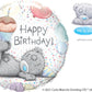 Happy Birthday Teddy Bear with Cupcake Mylar Balloon