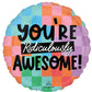 You're Ridiculously Awesome Round Foil Balloon