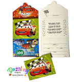 McQueen Cars Birthday Invitations 6/CT