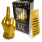 Golden F-U Finger Customizable Desk Trophy 1/PC