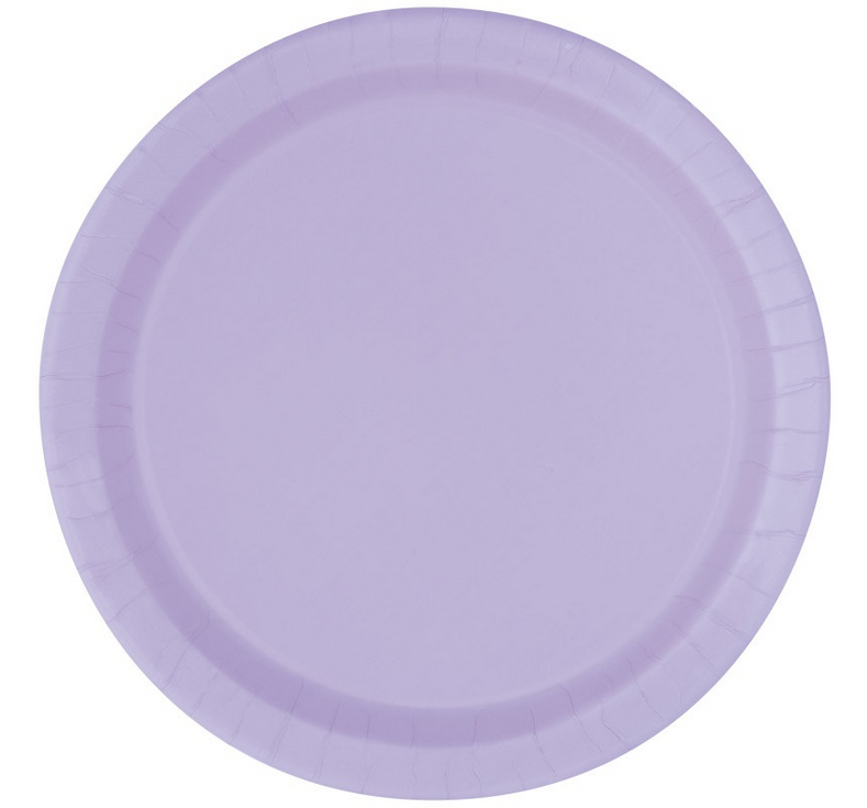 Lavender Solid Round 9" Dinner Plates 16/CT