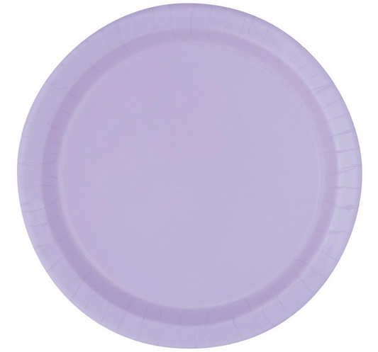 Lavender Solid Round 9" Dinner Plates 16/CT