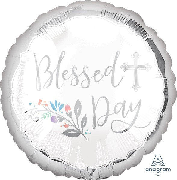 Blessed Day Holy Religious 18" Foil Balloon