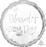Blessed Day Holy Religious 18" Foil Balloon