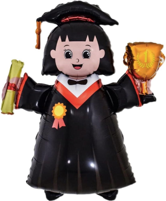 Supershape Graduate Girl Grad Graduation Foil Balloon Air Only