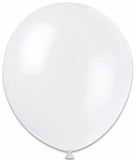 White 12" Latex Balloons Helium Quality 10pk