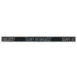Black Happy Retirement Banner 12ft