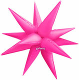 Prima Electric Pink 26" 3D Magic Starburst Shape Air Fill Foil Balloon