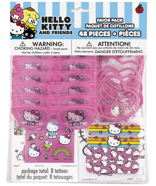 Hello Kitty & Friends Favor Pack 48/PCS