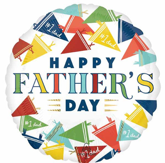 Happy Father's Day Varsity Dad 18" Foil Balloon