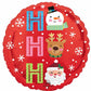 Ho Ho Ho 18" Round Foil Balloon