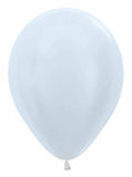 11" Latex Balloon Pearl White B