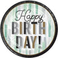 Minted Milestone Birthday 9-inch Plates Paper Tableware Supplies 8/CT