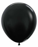 Sempertex 18" Latex Balloon Metallic Black