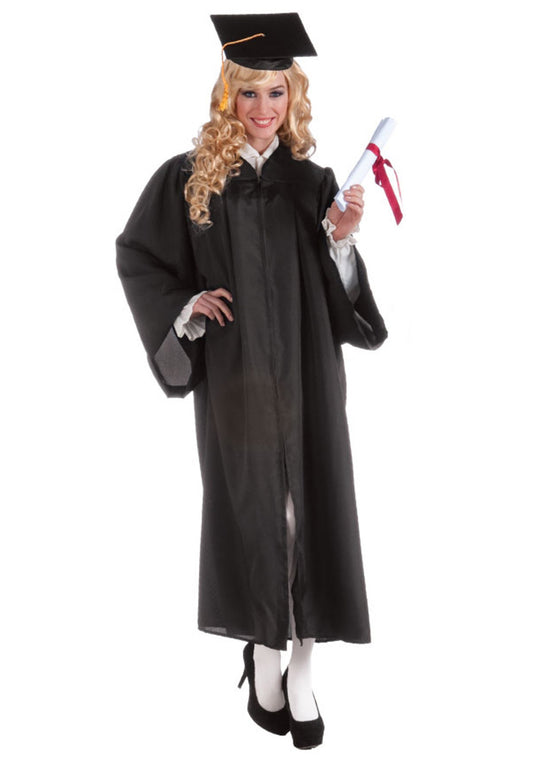 men women Economical Graduation Black Gown Adult