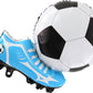 Blue Soccer Shoe with Ball Airfill Balloon 29"