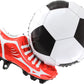 Red Soccer Cleats Shoe Ball Airfill Balloon