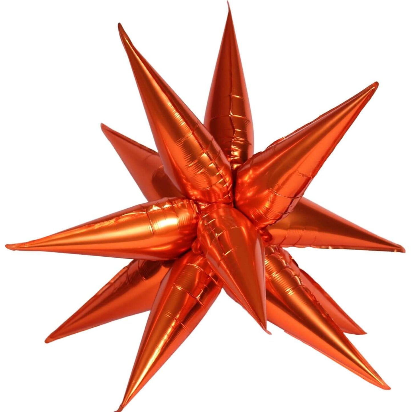 Orange Starburst Airfill Foil Balloon 40"