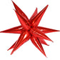 Red Starburst Airfill Foil Balloon 40" 12-Pack