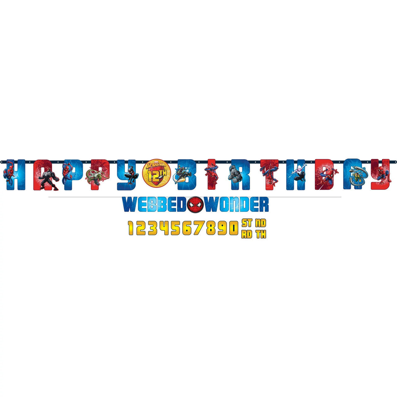 Spiderman Webbed Wonder Birthday Banner