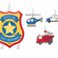 First Responders Birthday Candles 4 pack