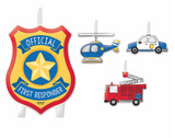 First Responders Birthday Candles 4 pack