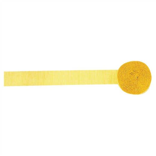 Yellow Sunshine Crepe 81' Party Streamer Decoration