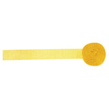 Yellow Sunshine Crepe 81' Party Streamer Decoration
