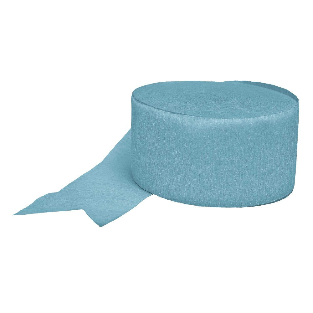 Baby Blue Crepe 81' Party Streamer Decoration