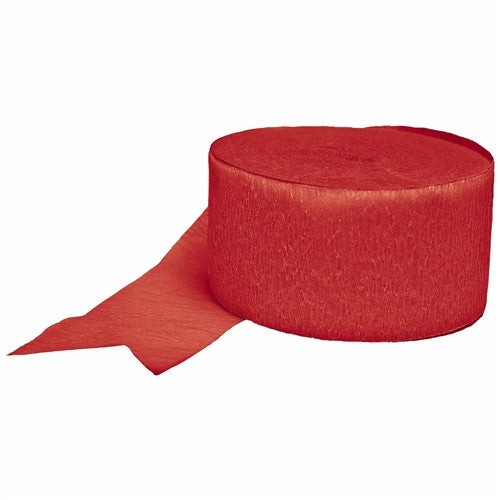 Apple Red Crepe 81' Party Streamer Decoration