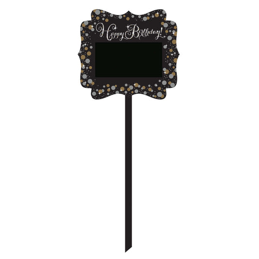 Sparkling Happy Birthday Lawn Sign