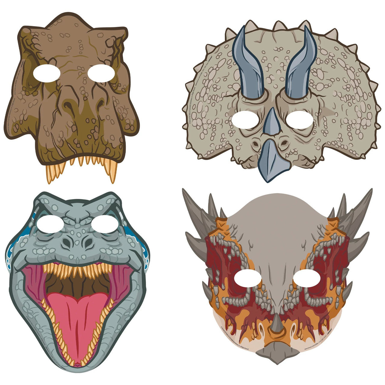 Jurassic Park Paper Masks For Party