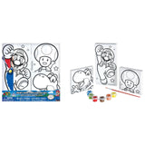Super Mario Brothers Color Your Own Canvas Set