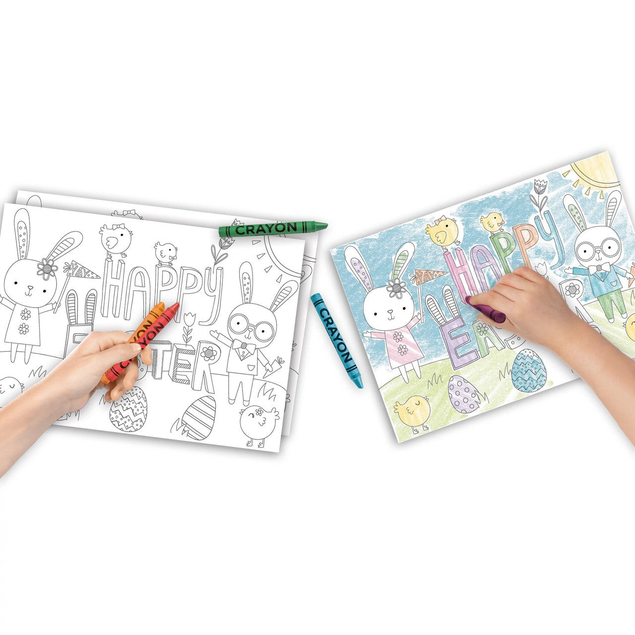 Easter Coloring Placemat Sheets