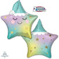 Anagram 25" Sleepy Star Pastel Multi Balloon Foil Balloon