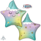 Anagram 25" Sleepy Star Pastel Multi Balloon Foil Balloon