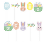 Pretty Easter Egg Hunt Assorted Clue Signs 10/CT