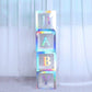Baby Blocks Shower Gender Reveal Decor Iridescent