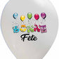 Bonne Fete Amusante 11" Latex Balloon
