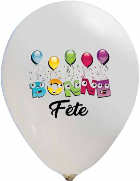 Bonne Fete Amusante 11" Latex Balloon